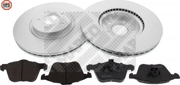 Mapco 47827HPS - Brake Set, disc brakes autospares.lv