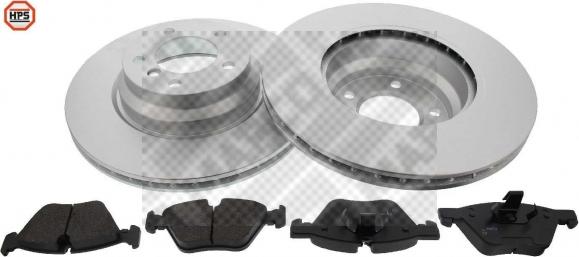 Mapco 47871HPS - Brake Set, disc brakes autospares.lv