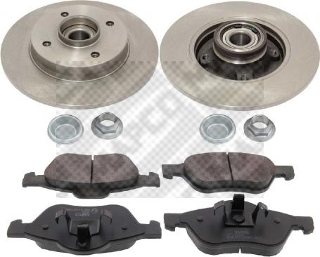 Mapco 47342 - Brake Set, disc brakes autospares.lv