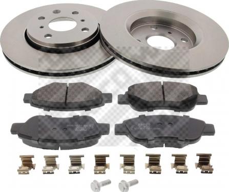 Mapco 47355 - Brake Set, disc brakes autospares.lv