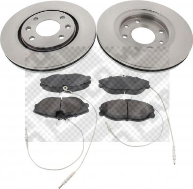 Mapco 47353 - Brake Set, disc brakes autospares.lv