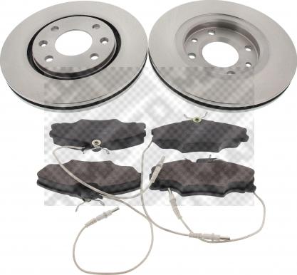 Mapco 47352 - Brake Set, disc brakes autospares.lv