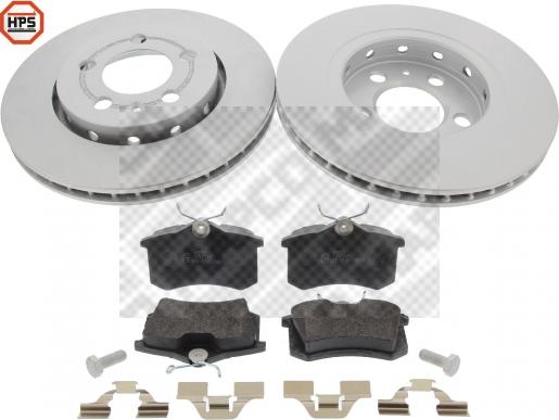 Mapco 47321HPS - Brake Set, disc brakes autospares.lv