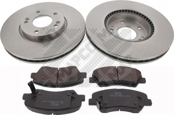 Mapco 47249 - Brake Set, disc brakes autospares.lv