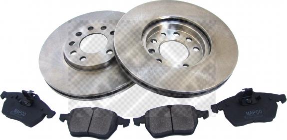 Mapco 47757 - Brake Set, disc brakes autospares.lv