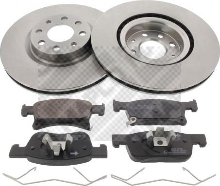 Mapco 47702 - Brake Set, disc brakes autospares.lv