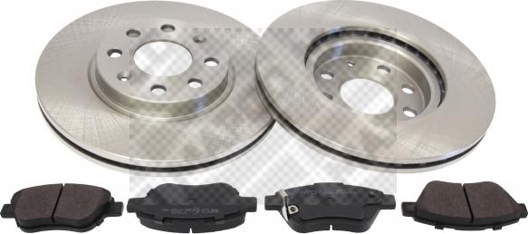 Mapco 47711 - Brake Set, disc brakes autospares.lv