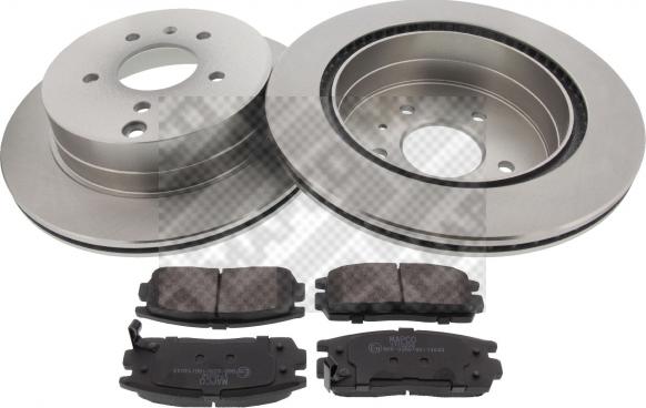 Mapco 47712 - Brake Set, disc brakes autospares.lv