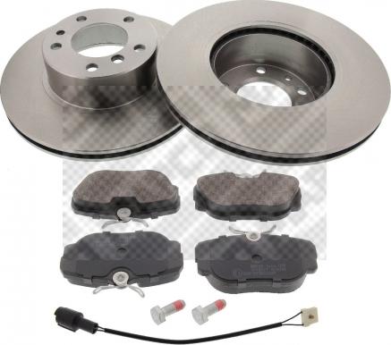 Mapco 47717 - Brake Set, disc brakes autospares.lv