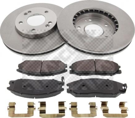 Mapco 47738 - Brake Set, disc brakes autospares.lv