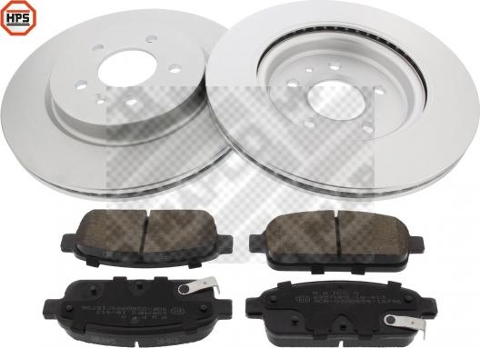 Mapco 47723HPS - Brake Set, disc brakes autospares.lv