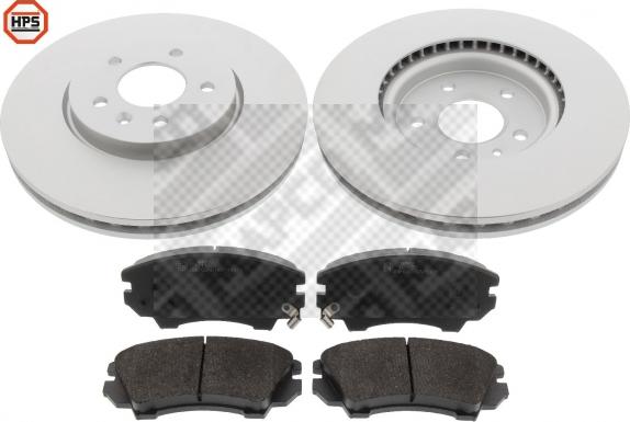 Mapco 47722HPS - Brake Set, disc brakes autospares.lv