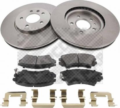 Mapco 47722 - Brake Set, disc brakes autospares.lv