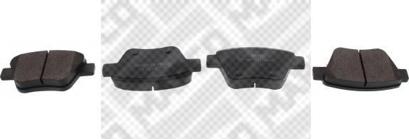 Mapco 6959 - Brake Pad Set, disc brake autospares.lv