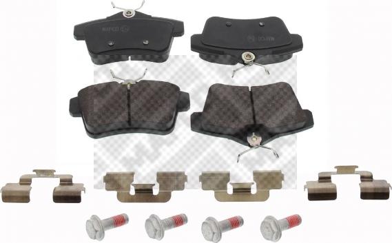 Mapco 6954 - Brake Pad Set, disc brake autospares.lv