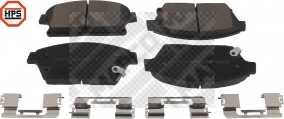 Mapco 6958HPS - Brake Pad Set, disc brake autospares.lv