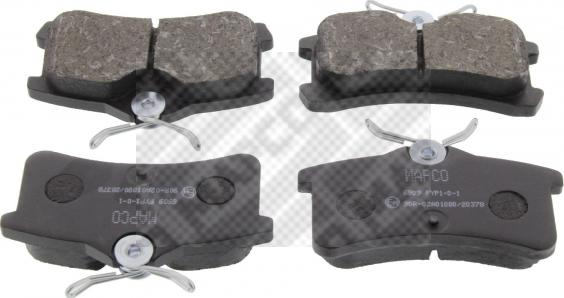 Mapco 6909 - Brake Pad Set, disc brake autospares.lv