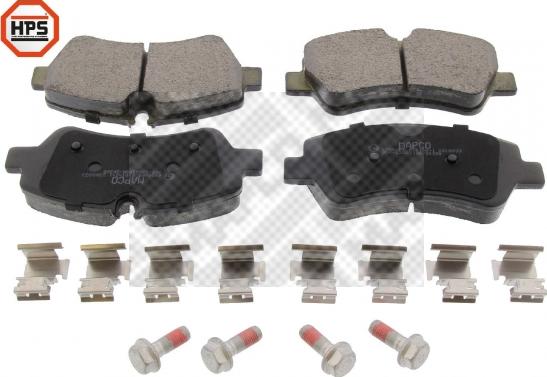 Mapco 6980HPS - Brake Pad Set, disc brake autospares.lv