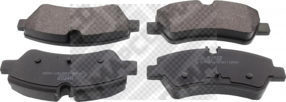 Mapco 6980 - Brake Pad Set, disc brake autospares.lv