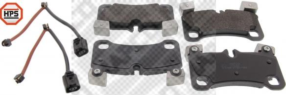 Mapco 6987HPS - Brake Pad Set, disc brake autospares.lv