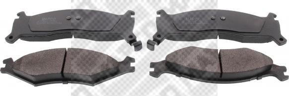 Mapco 6924 - Brake Pad Set, disc brake autospares.lv