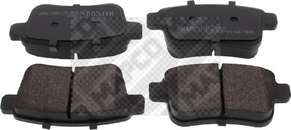 Mapco 6928 - Brake Pad Set, disc brake autospares.lv