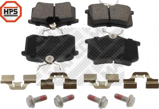 Mapco 6492HPS - Brake Pad Set, disc brake autospares.lv