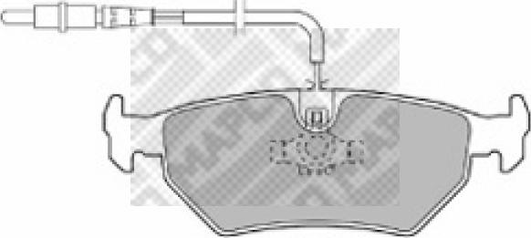 Mapco 6497 - Brake Pad Set, disc brake autospares.lv