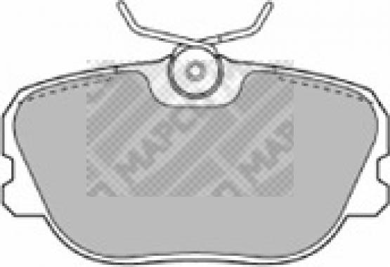 Mapco 6449 - Brake Pad Set, disc brake autospares.lv