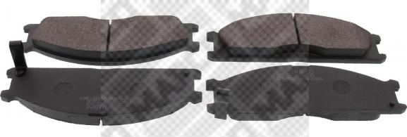 Mapco 6458 - Brake Pad Set, disc brake autospares.lv