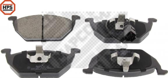 Mapco 6469/1HPS - Brake Pad Set, disc brake autospares.lv