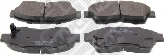 Mapco 6461 - Brake Pad Set, disc brake autospares.lv