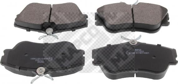 Mapco 6414 - Brake Pad Set, disc brake autospares.lv