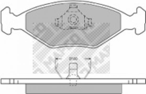 Mapco 6415 - Brake Pad Set, disc brake autospares.lv