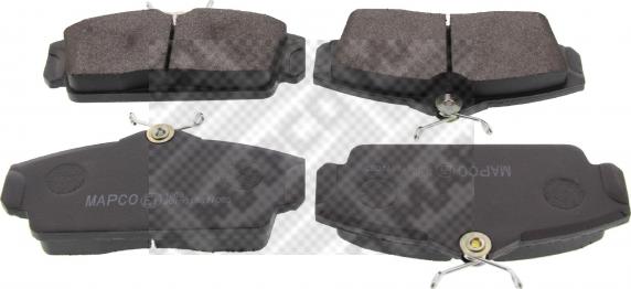 Mapco 6484 - Brake Pad Set, disc brake autospares.lv