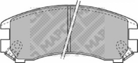 Mapco 6437 - Brake Pad Set, disc brake autospares.lv