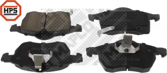 Mapco 6478HPS - Brake Pad Set, disc brake autospares.lv