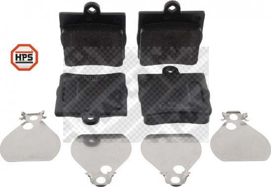 Mapco 6599HPS - Brake Pad Set, disc brake autospares.lv