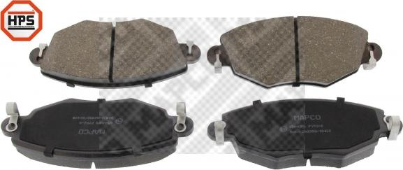 Mapco 6544HPS - Brake Pad Set, disc brake autospares.lv