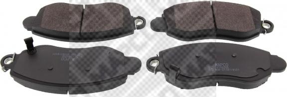 Mapco 6540 - Brake Pad Set, disc brake autospares.lv