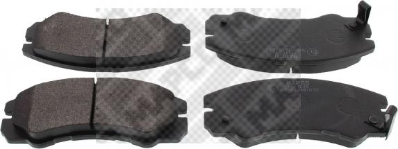 Mapco 6542 - Brake Pad Set, disc brake autospares.lv