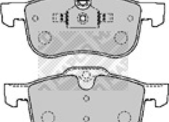 Mapco 6547 - Brake Pad Set, disc brake autospares.lv