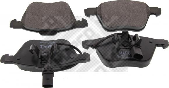 Mapco 6553 - Brake Pad Set, disc brake autospares.lv