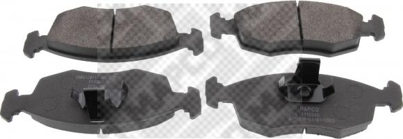 Mapco 6557 - Brake Pad Set, disc brake autospares.lv