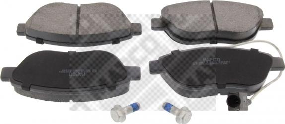 Mapco 6561 - Brake Pad Set, disc brake autospares.lv