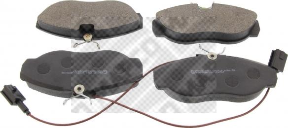 Mapco 6563 - Brake Pad Set, disc brake autospares.lv