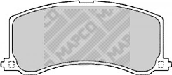 Mapco 6567 - Brake Pad Set, disc brake autospares.lv