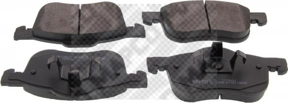 Mapco 6509 - Brake Pad Set, disc brake autospares.lv