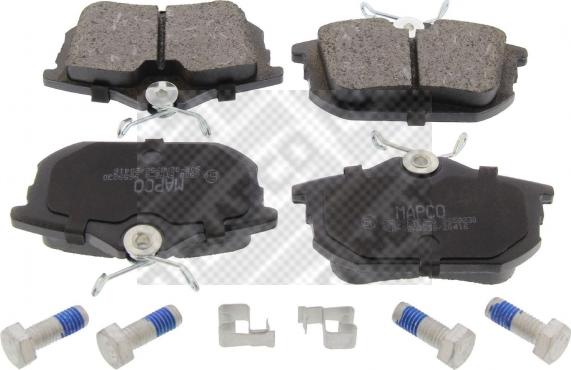 Mapco 6500 - Brake Pad Set, disc brake autospares.lv