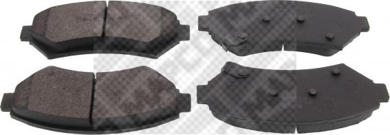 Mapco 6519 - Brake Pad Set, disc brake autospares.lv